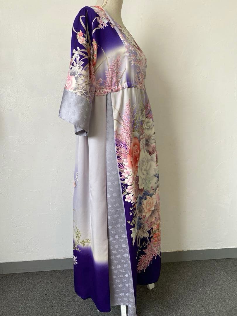 3249 着物　リメイク　ドレス　ワンピース