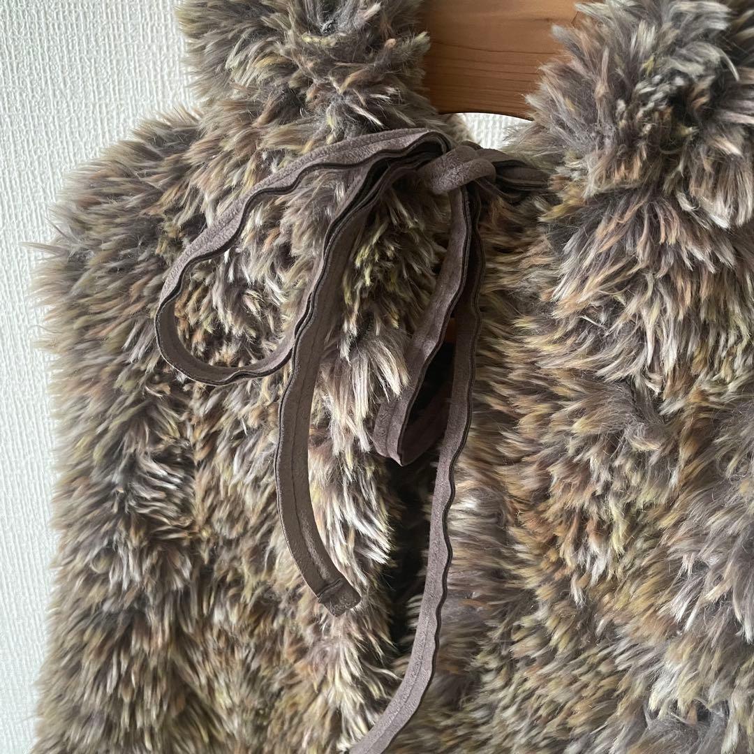 イッセイミヤケ me フード付ファーベスト