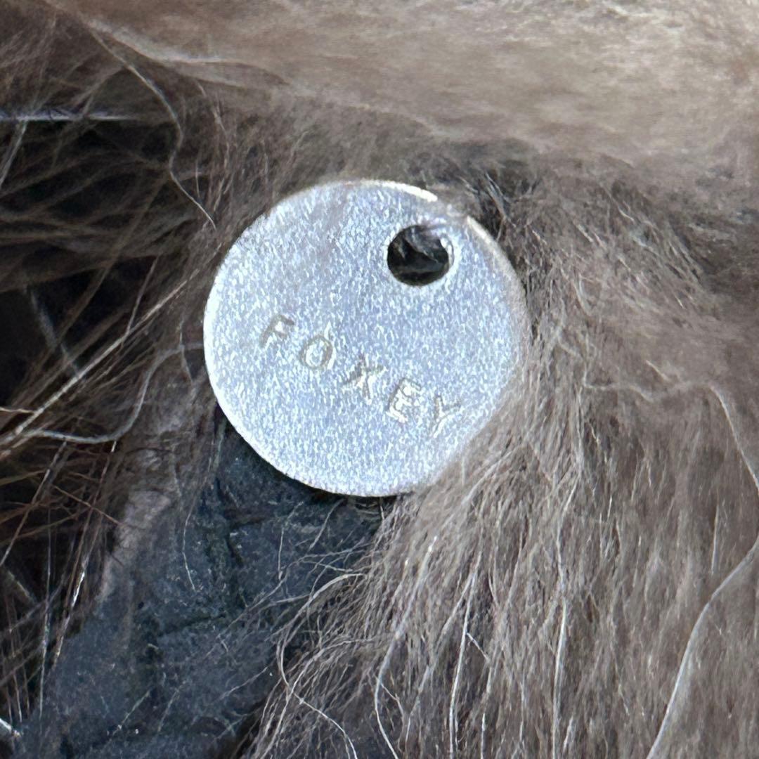 【美品】FOXEY フォクシー ファー マフラー ブラウン