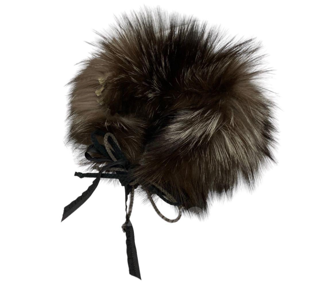 【美品】FOXEY フォクシー ファー マフラー ブラウン