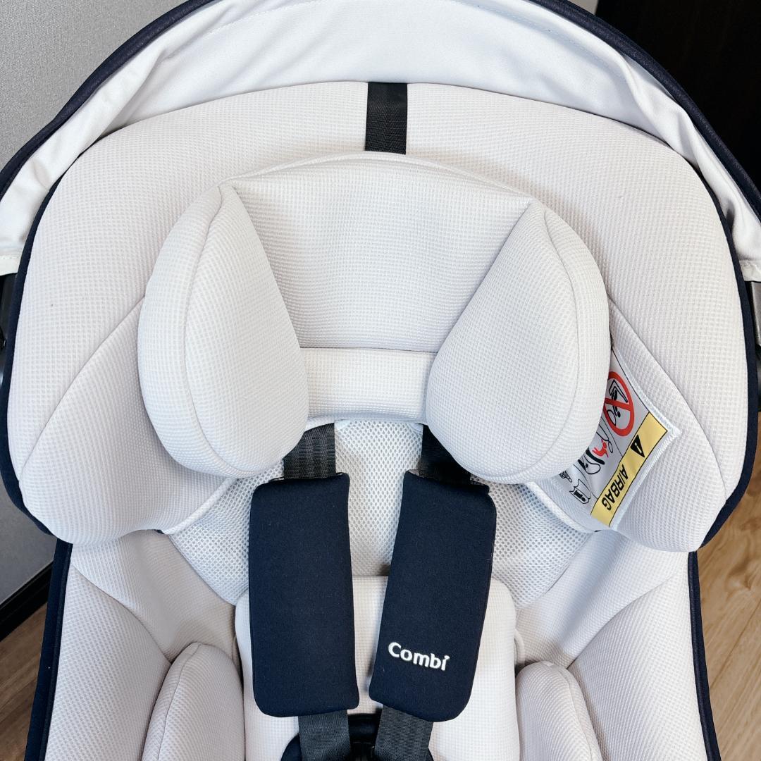 【極美品】Combi クルムーヴスマート ライト ISOFIX ネイビー 回転式