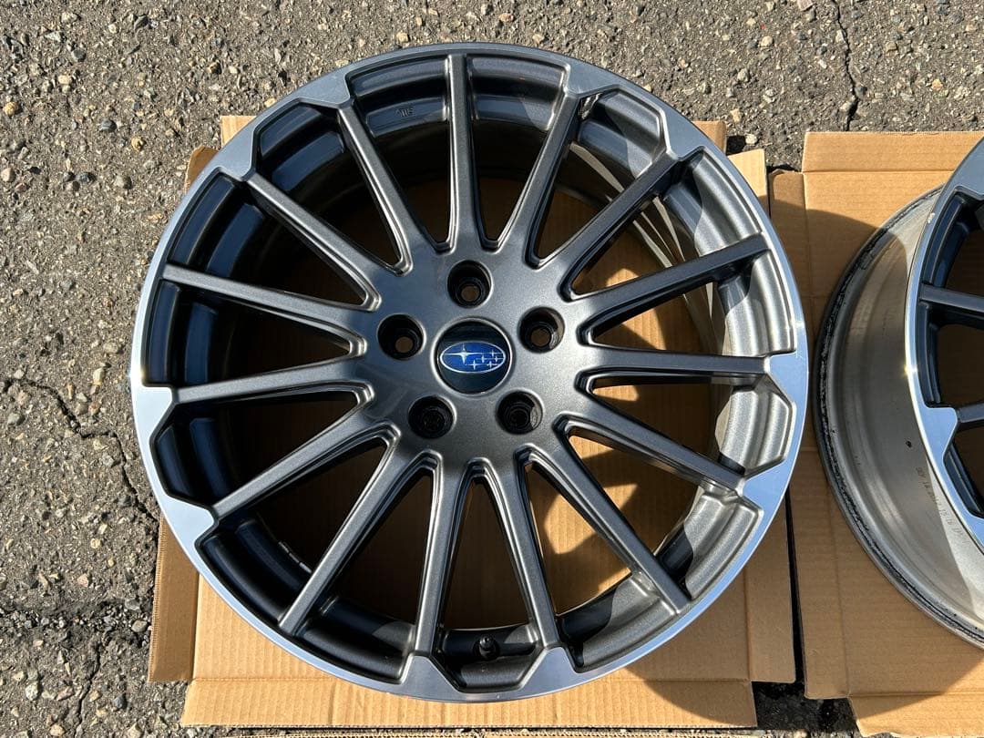 VMGレヴォーグSTi純正18インチアルミ4本セット 7.5j+55/114.3