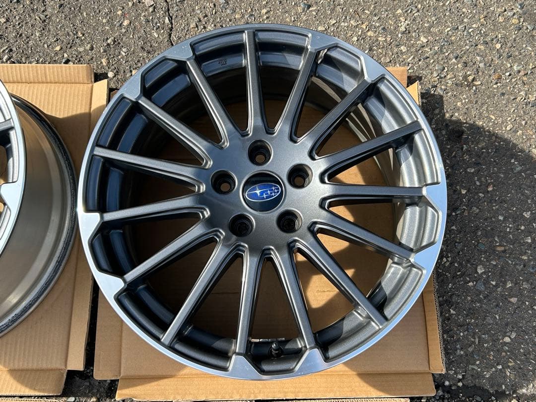 VMGレヴォーグSTi純正18インチアルミ4本セット 7.5j+55/114.3