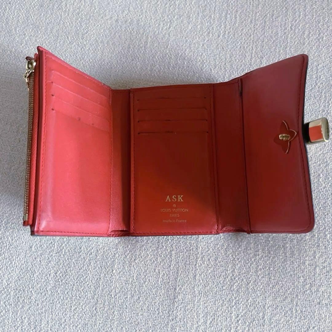 ルイ・ヴィトン 三つ折り財布 モノグラム ポルトフォイユフラワー コンパクト