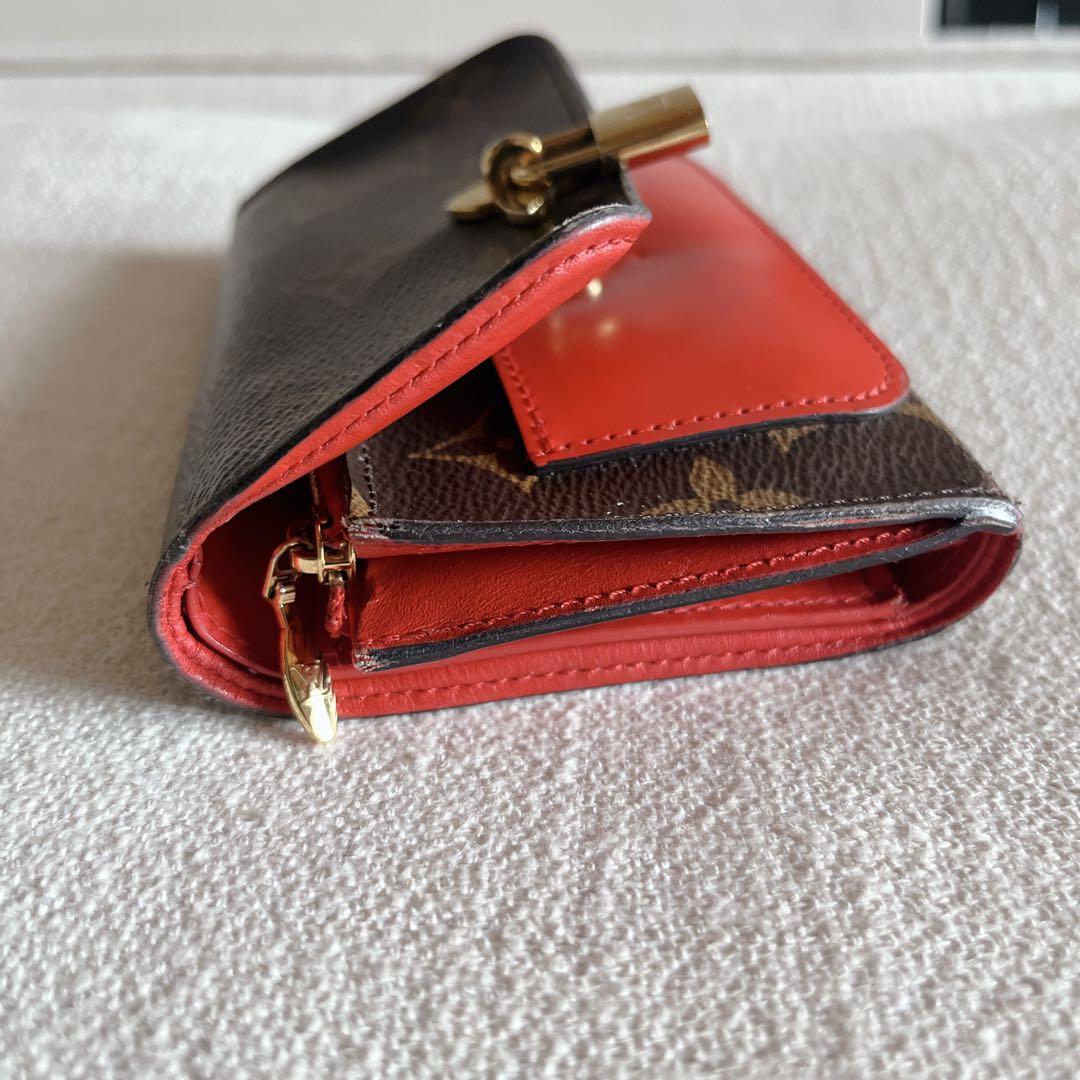 ルイ・ヴィトン 三つ折り財布 モノグラム ポルトフォイユフラワー コンパクト