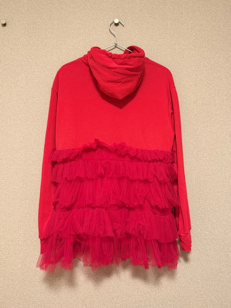 トップス VIVIANO Gathered Tulle Foodie Red