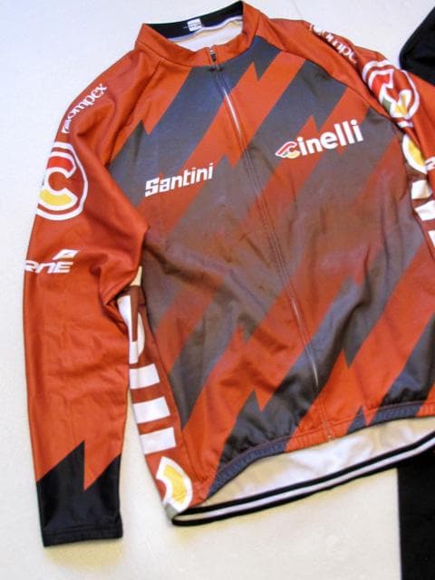 Cinelli 長袖ジャージ ビブタイツ Santini 上下セット