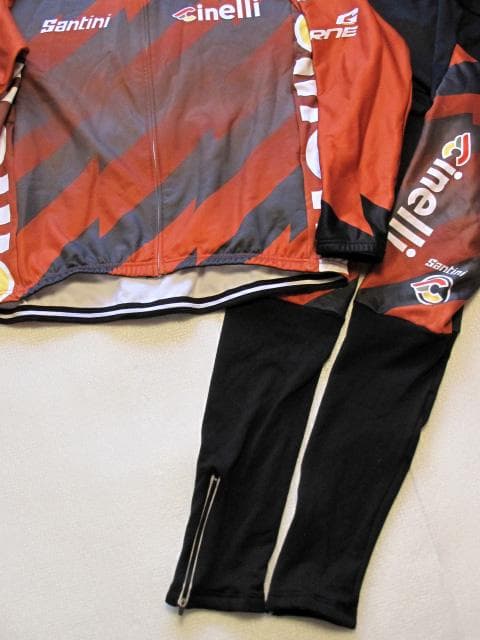 Cinelli 長袖ジャージ ビブタイツ Santini 上下セット