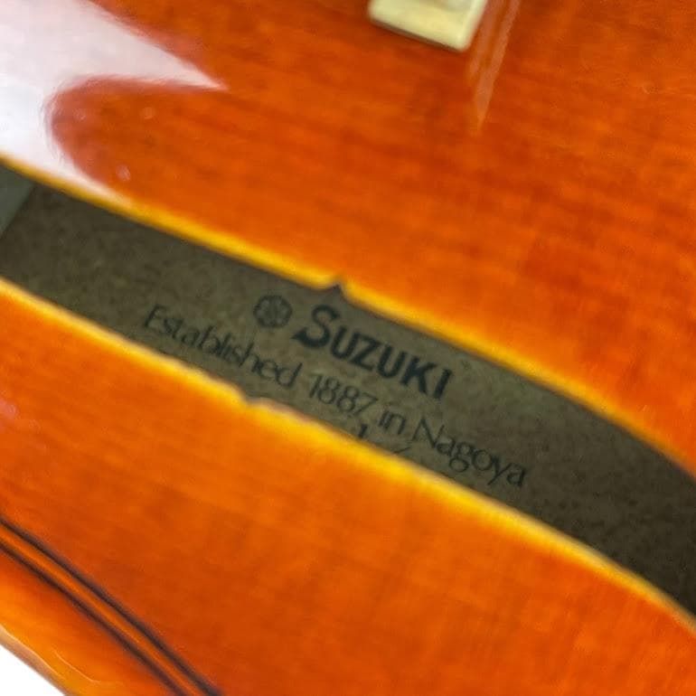 極美品●鈴木バイオリン● No.330 1/4 1984年製 美虎杢・1枚板