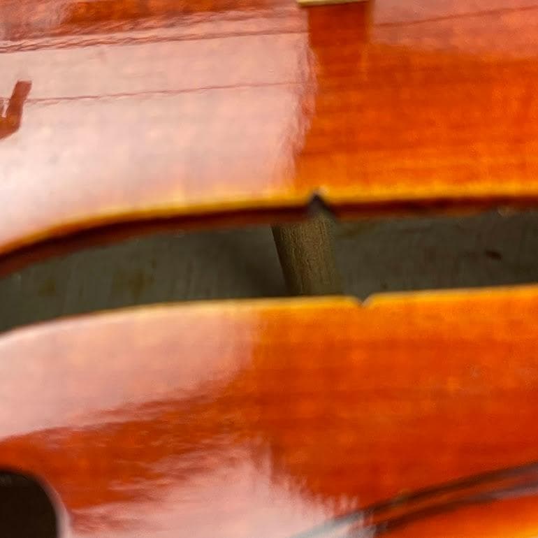 極美品●鈴木バイオリン● No.330 1/4 1984年製 美虎杢・1枚板