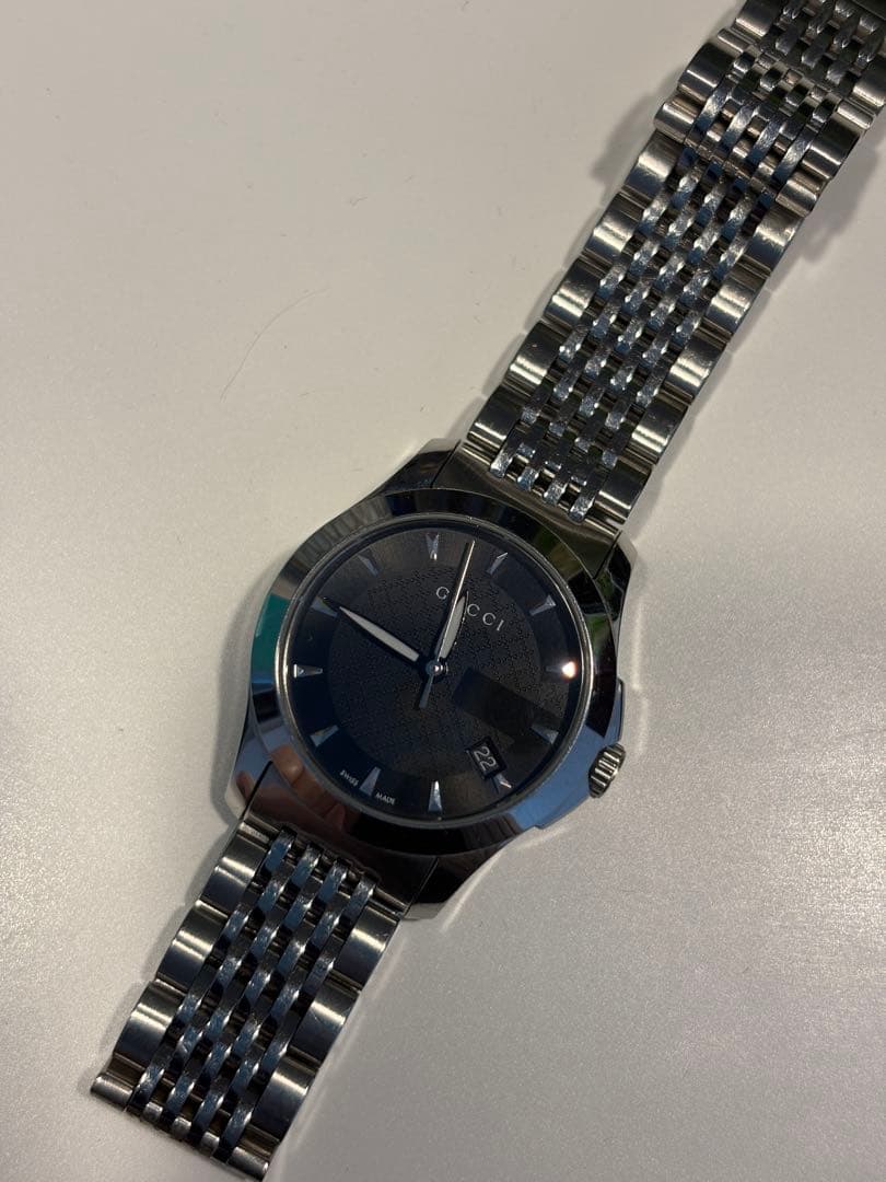 GUCCI 自動巻き 腕時計 シルバー