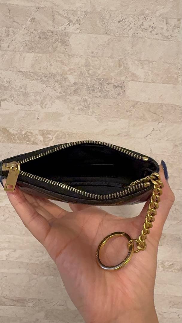 YSL モノグラム・サンローラン キーポーチ ブラック