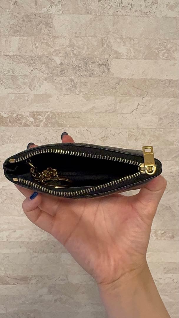 YSL モノグラム・サンローラン キーポーチ ブラック