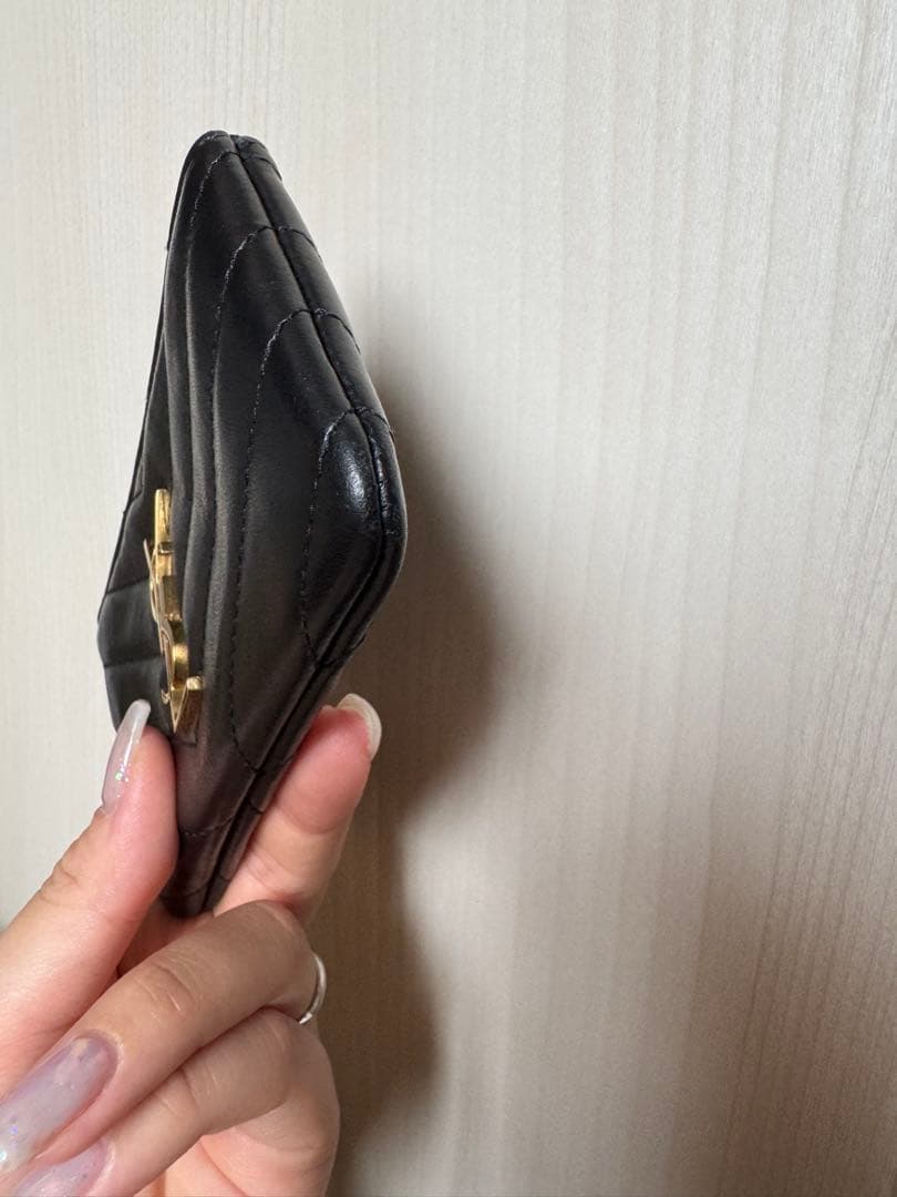 YSL モノグラム・サンローラン キーポーチ ブラック