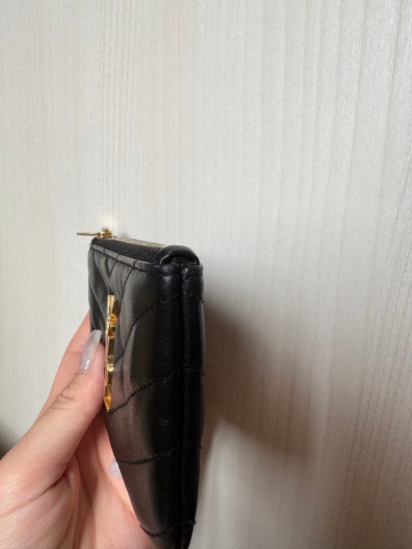 YSL モノグラム・サンローラン キーポーチ ブラック