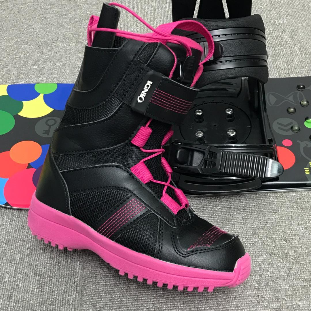 3点セット■美品■子供用■WAX済■SLQ ボード ビンディング ブーツ