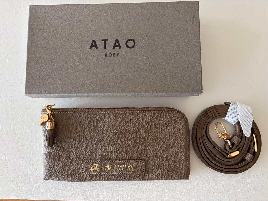 ATAO アタオ Batty バティ バッグにもなる長財布 トープ