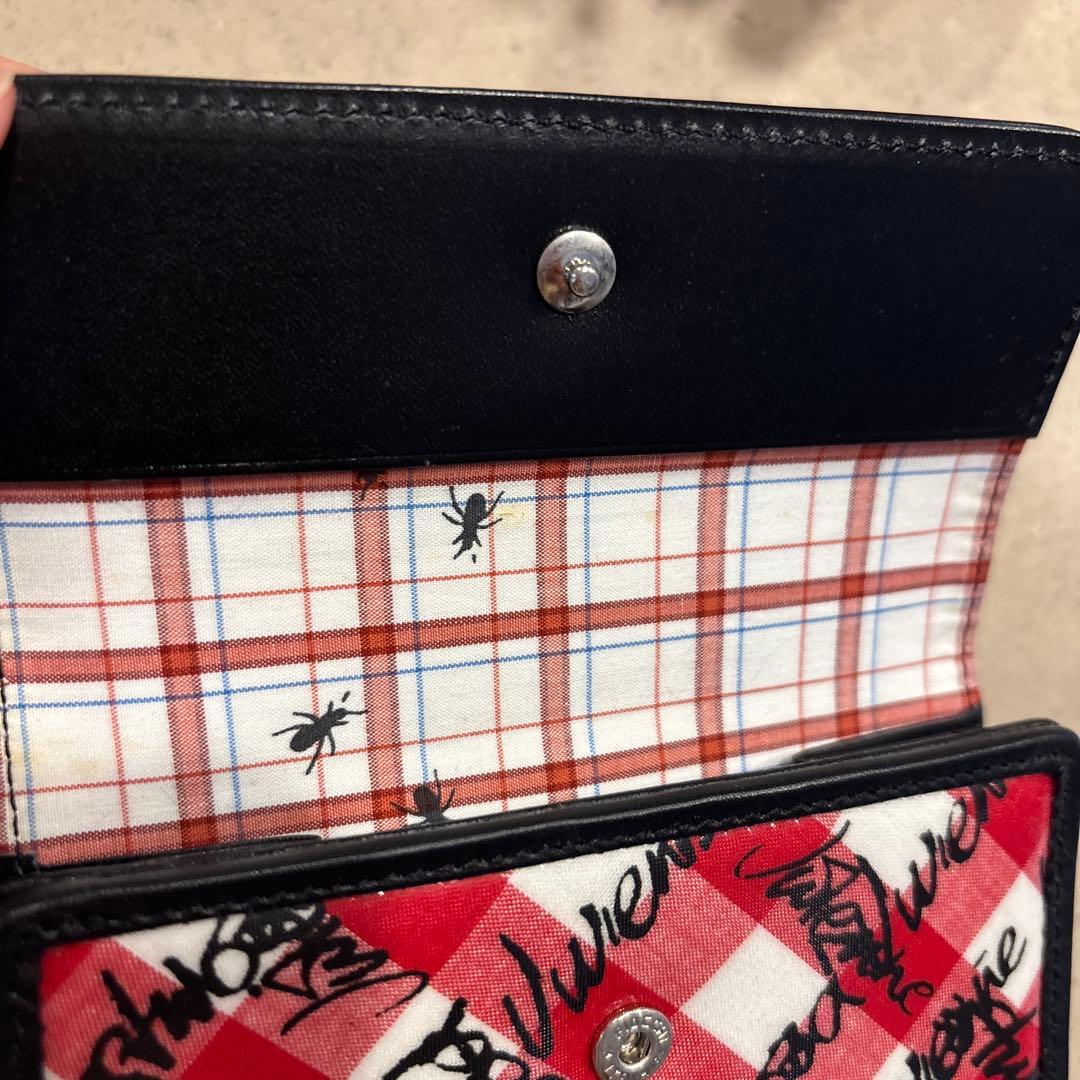 新品 Vivienne Westwood 財布 赤チェック