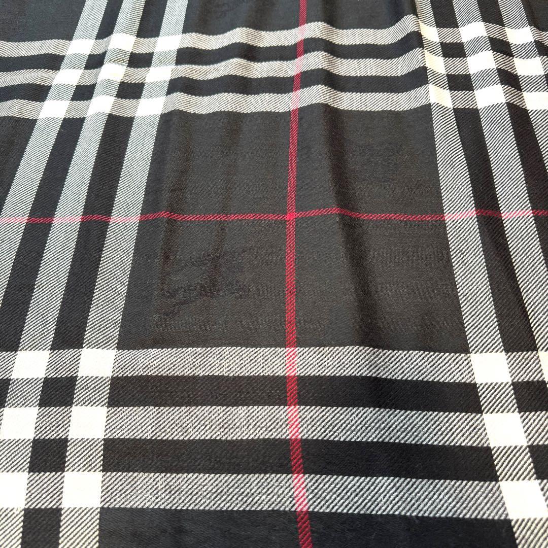 Burberry バーバリー ストール 大判 マフラー ノバチェック 青 ブルー