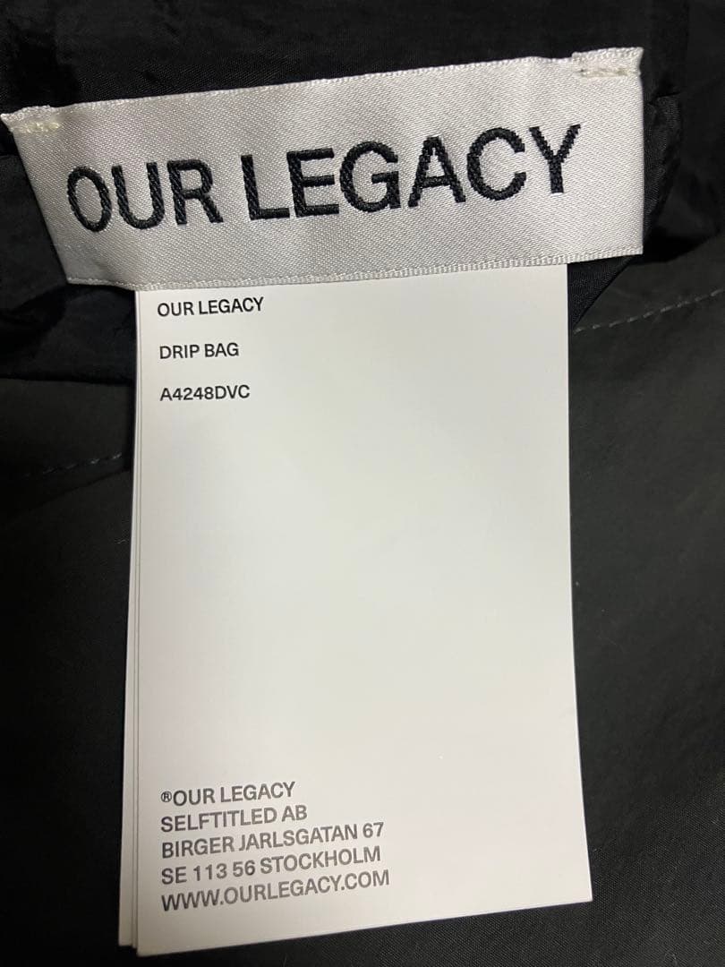 バッグ our legacy 24aw drip bag