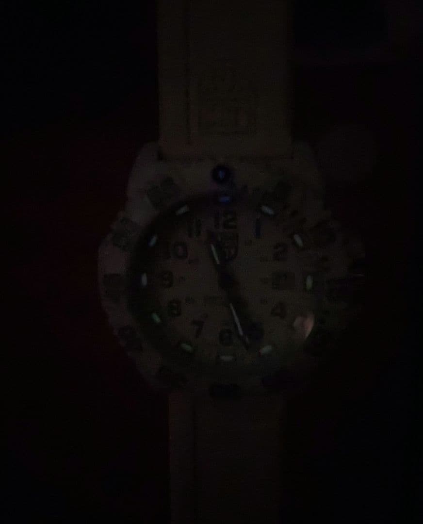 Luminox 3050 ホワイト ラバーベルト 時計