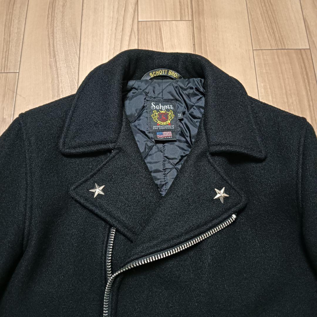 Schott ショット ウール ライダース ピーコート ワンスター USA製