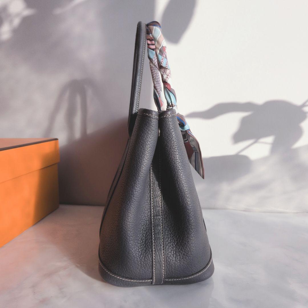 HERMES エルメス ガーデンパーティ TPM グレー トートバッグ*゜