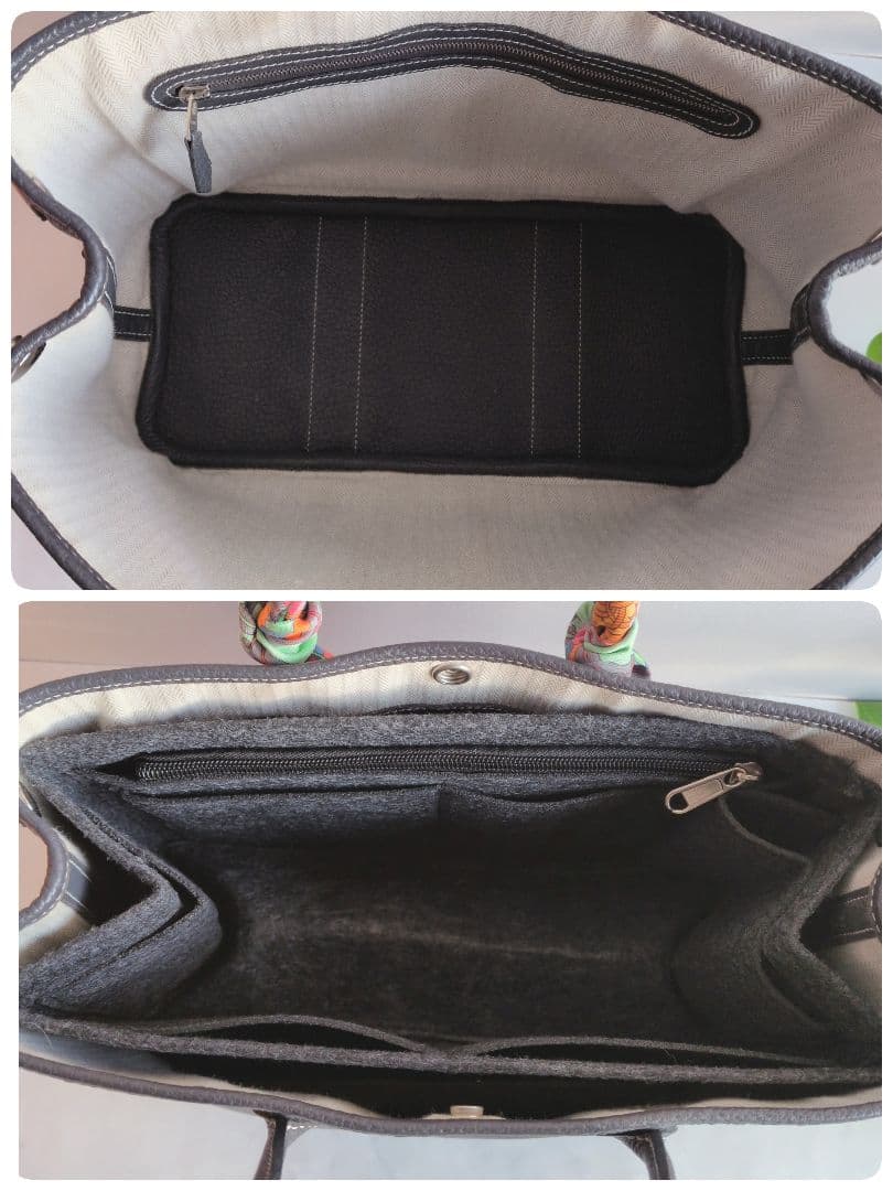 HERMES エルメス ガーデンパーティ TPM グレー トートバッグ*゜