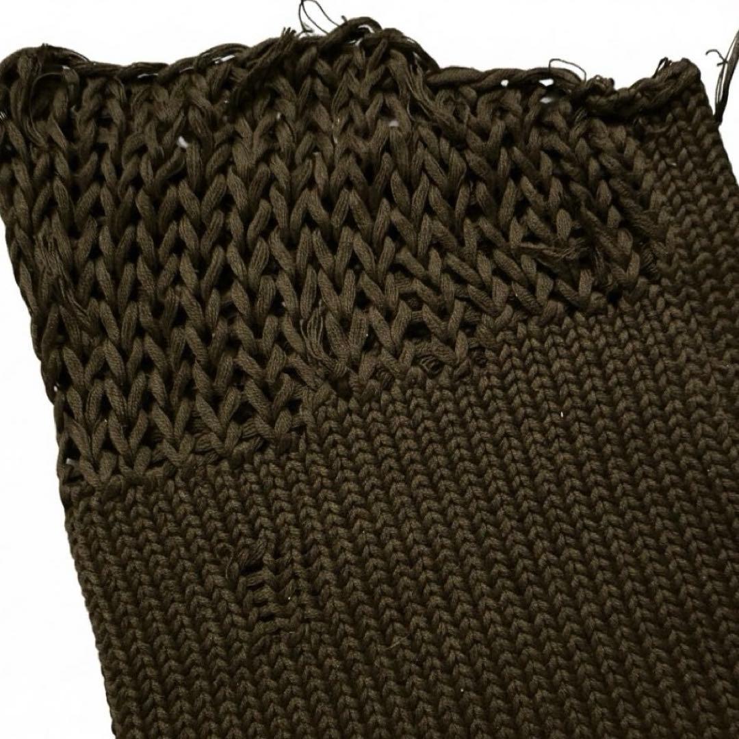 入手困難 ダメージ加工 黒 編み込み ロングビーニー