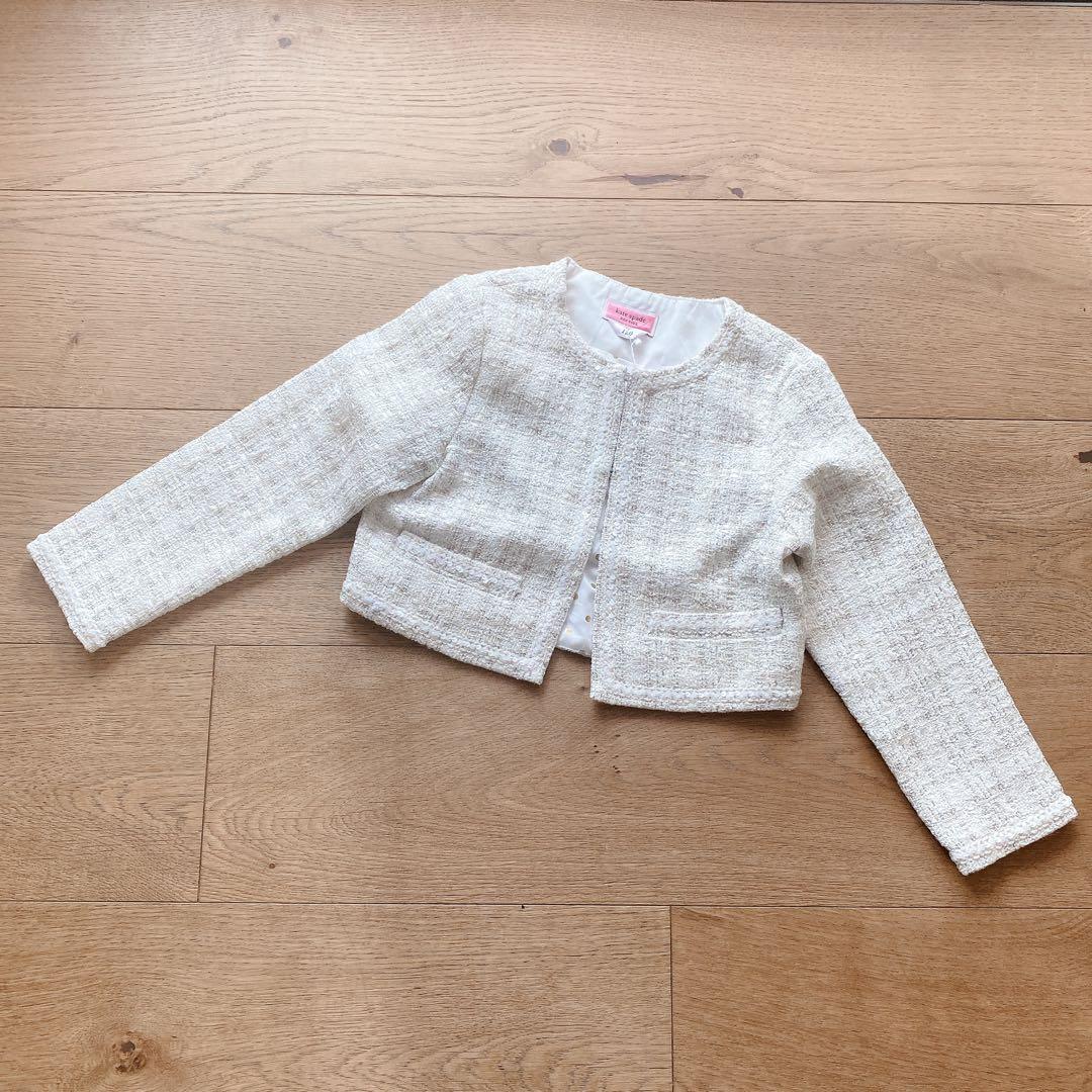 新品　ケイトスペード　ジャケット　120-130 白