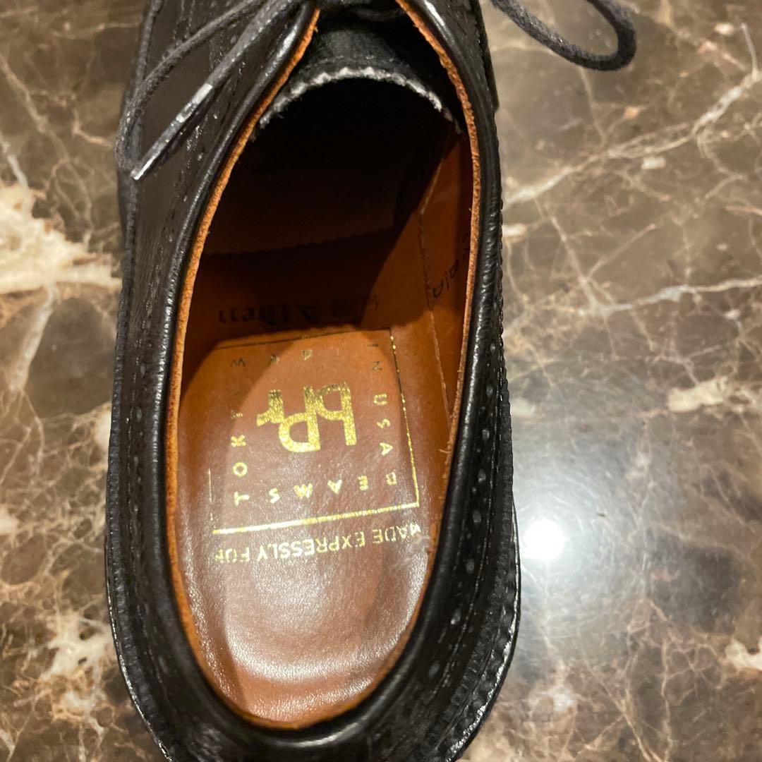 極美品　オールデン　ロングウイングチップ　黒　クレープソール　５ハーフ