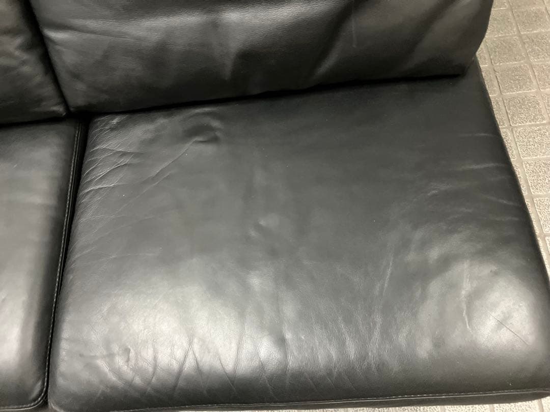 INCANTO DIVANIインカントIDC大塚家具 総革ユニット2人掛けソファ