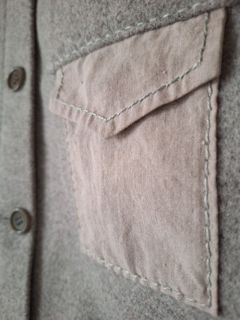 【専用】homspun ハイカットメルトンポケットコート 21AW 日本製