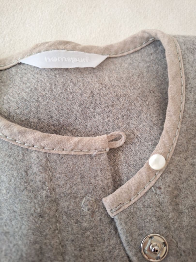 【専用】homspun ハイカットメルトンポケットコート 21AW 日本製