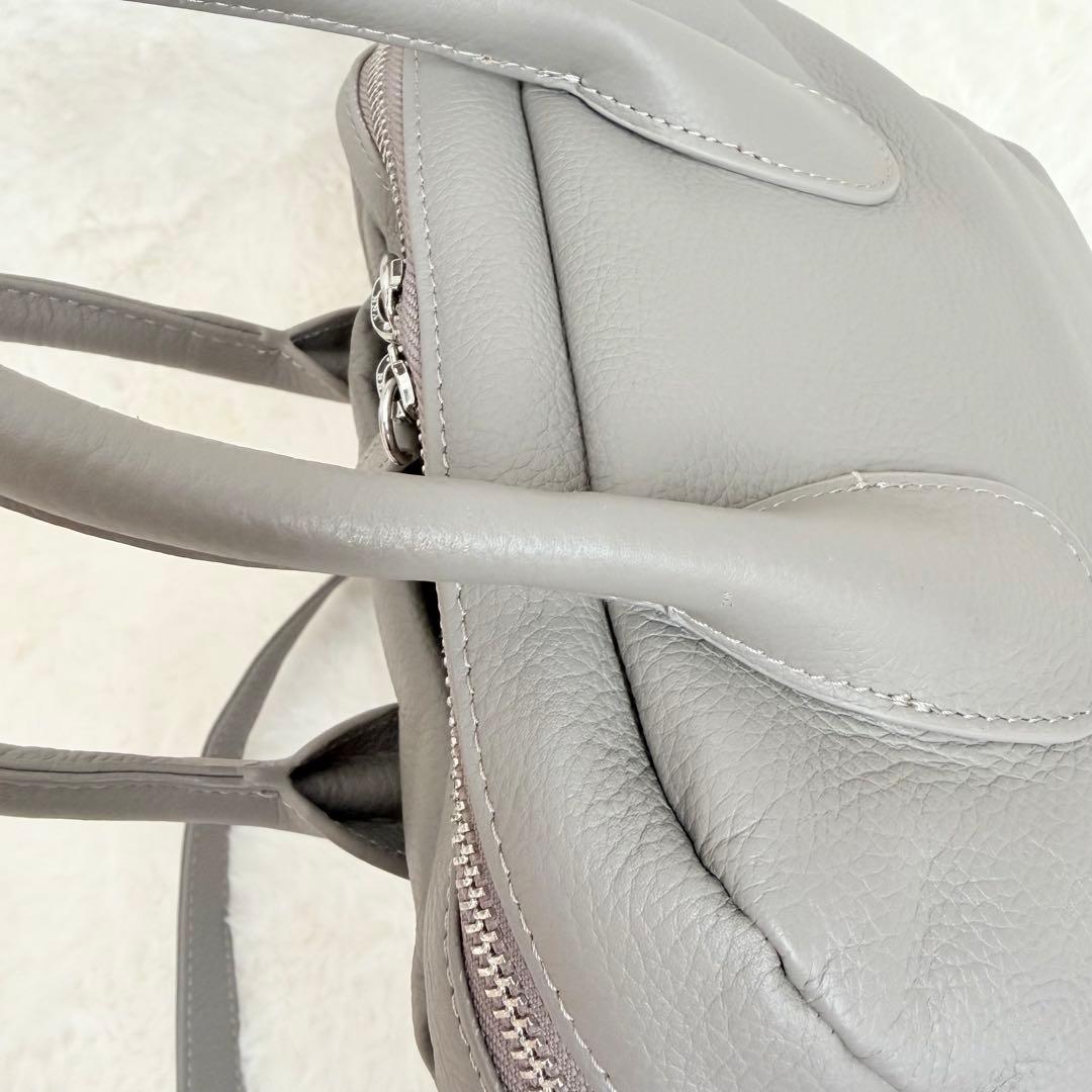 美品✨ビアズリー　ラウンドミニボストンバッグ　トープ　完売品　2wayバッグ