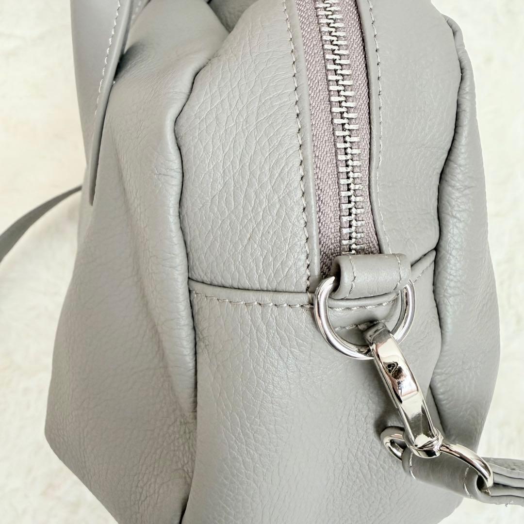 美品✨ビアズリー　ラウンドミニボストンバッグ　トープ　完売品　2wayバッグ