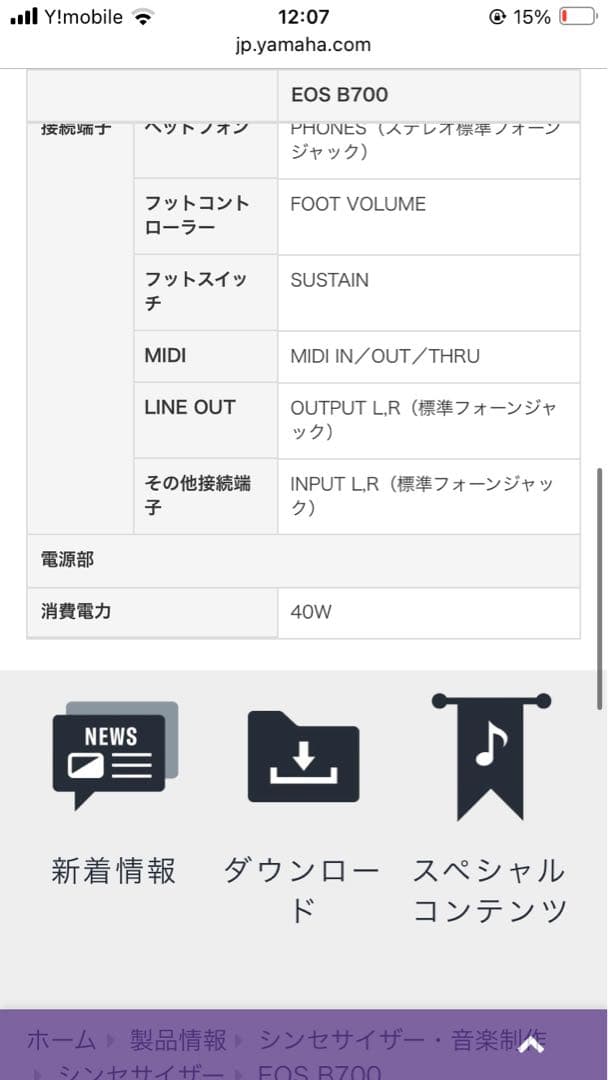 YAMAHA EOS B700 ハードケース付き