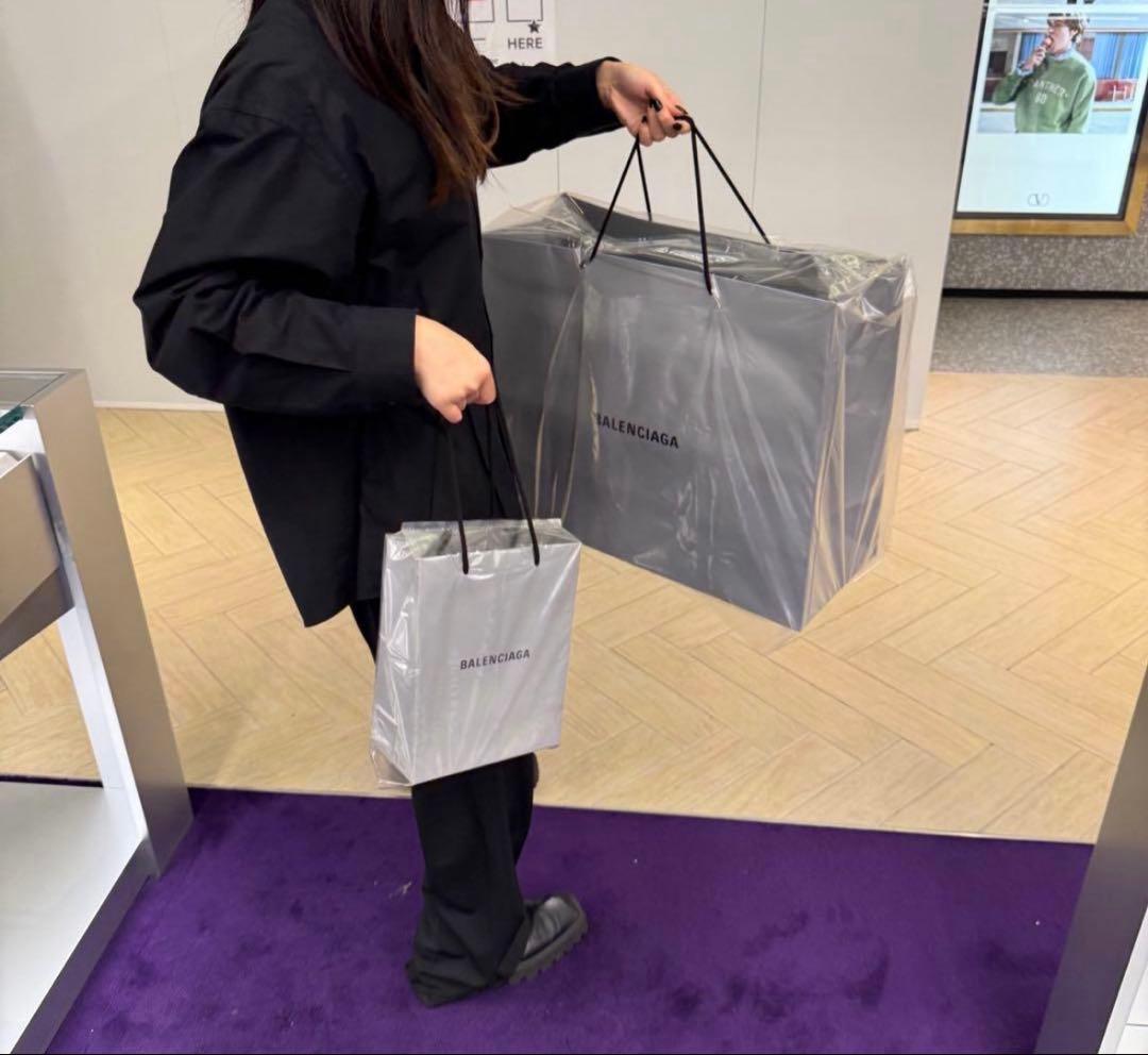 BALENCIAGA staff スラックス パンツ ブラック