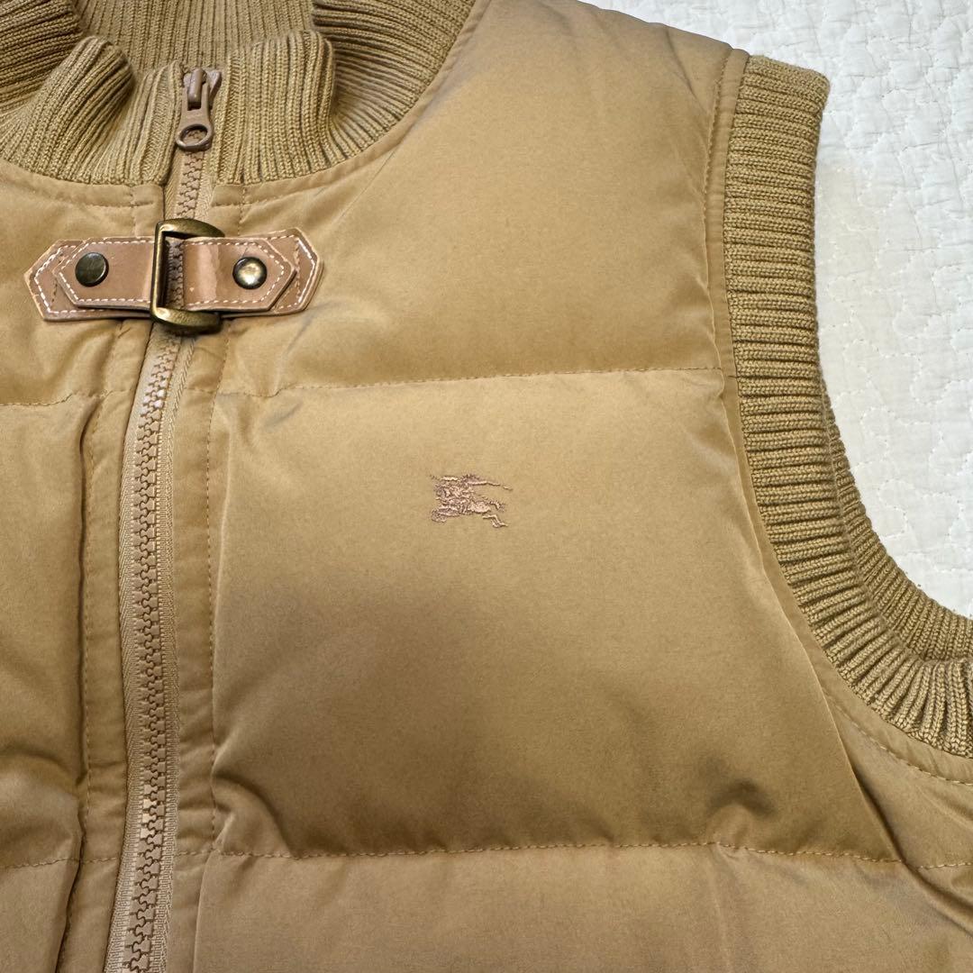 バーバリー Burberry ダウンベスト ノバチェック 刺繍 160Aベージュ