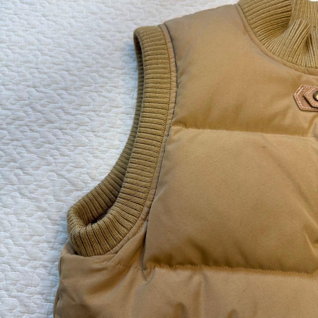 バーバリー Burberry ダウンベスト ノバチェック 刺繍 160Aベージュ