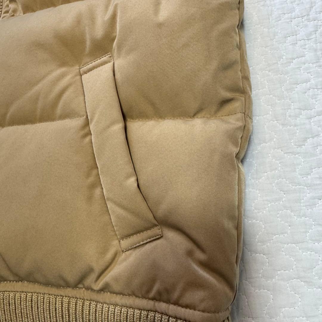 バーバリー Burberry ダウンベスト ノバチェック 刺繍 160Aベージュ