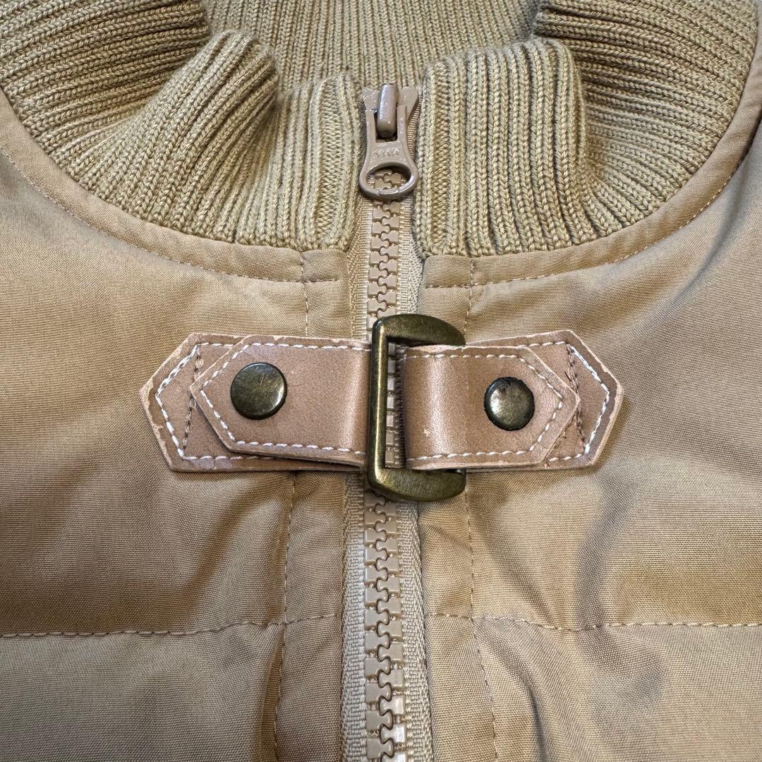 バーバリー Burberry ダウンベスト ノバチェック 刺繍 160Aベージュ