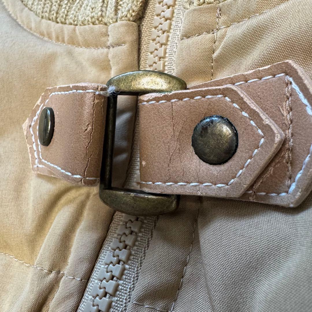 バーバリー Burberry ダウンベスト ノバチェック 刺繍 160Aベージュ