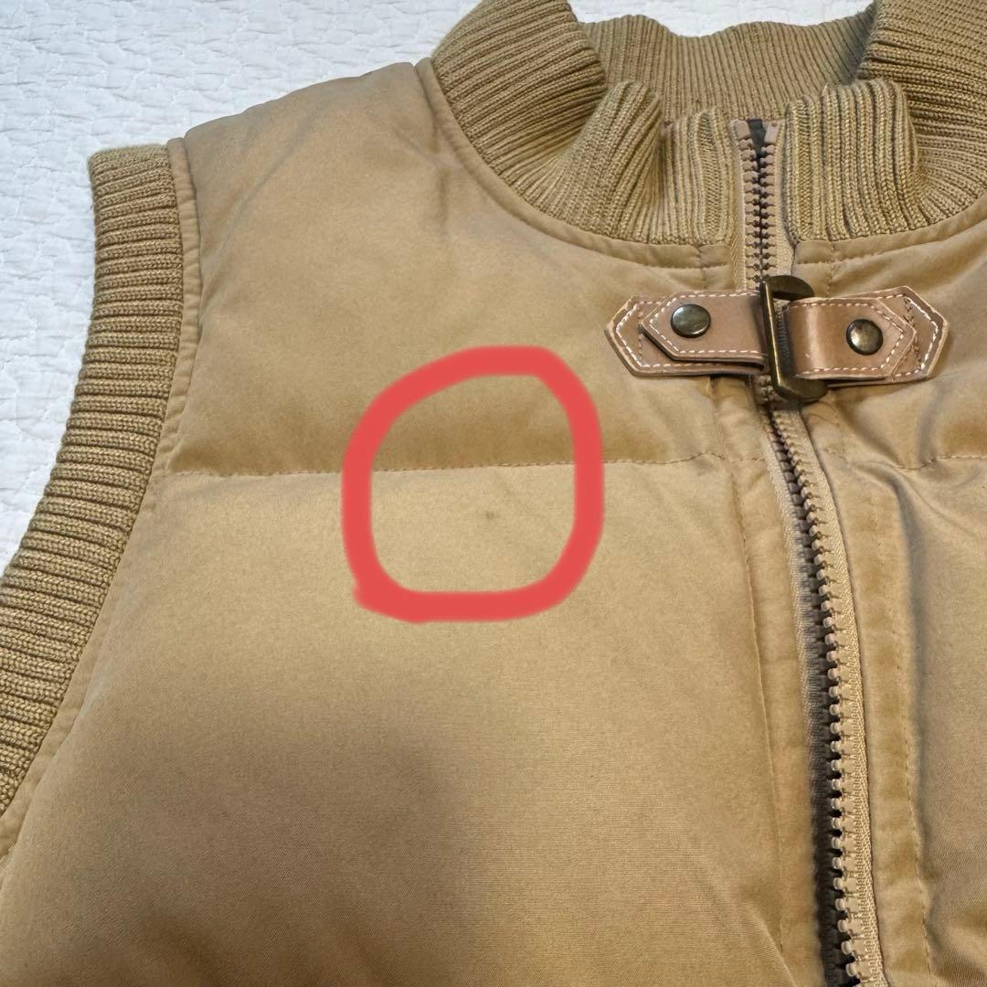 バーバリー Burberry ダウンベスト ノバチェック 刺繍 160Aベージュ