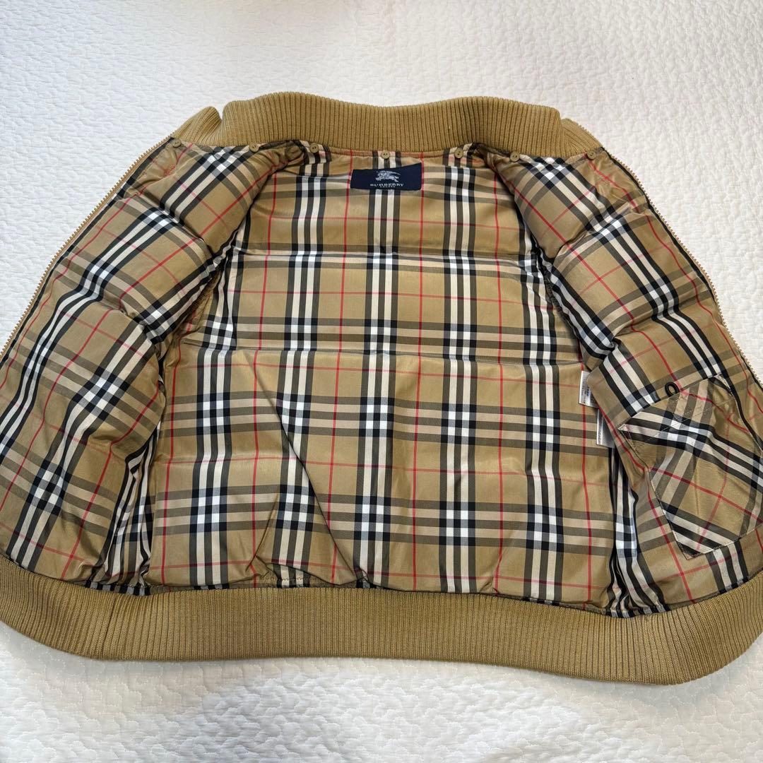 バーバリー Burberry ダウンベスト ノバチェック 刺繍 160Aベージュ