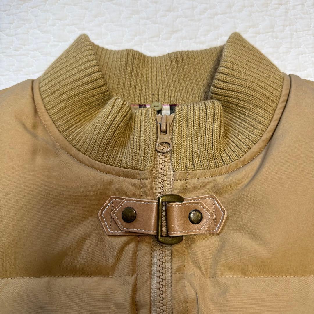 バーバリー Burberry ダウンベスト ノバチェック 刺繍 160Aベージュ