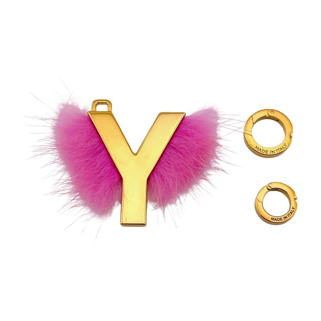 【極美品】フェンディ エイビークリック Y ペンダントップ イニシャル チャーム