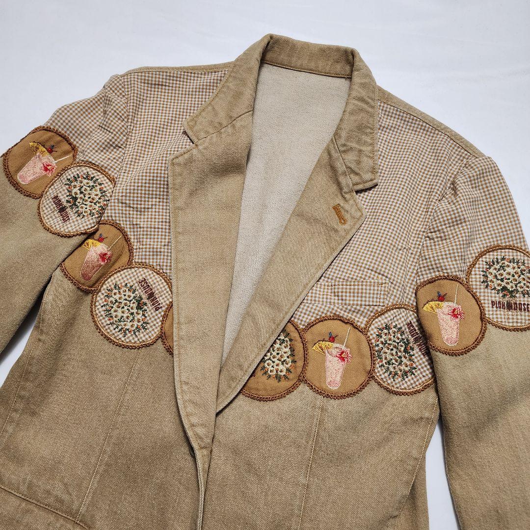 希少✨ピンクハウス PINK HOUSE テーラードジャケッ刺繍 カクテル