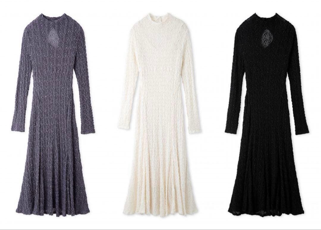 frayid シュリンクレースワンピース ロングワンピース