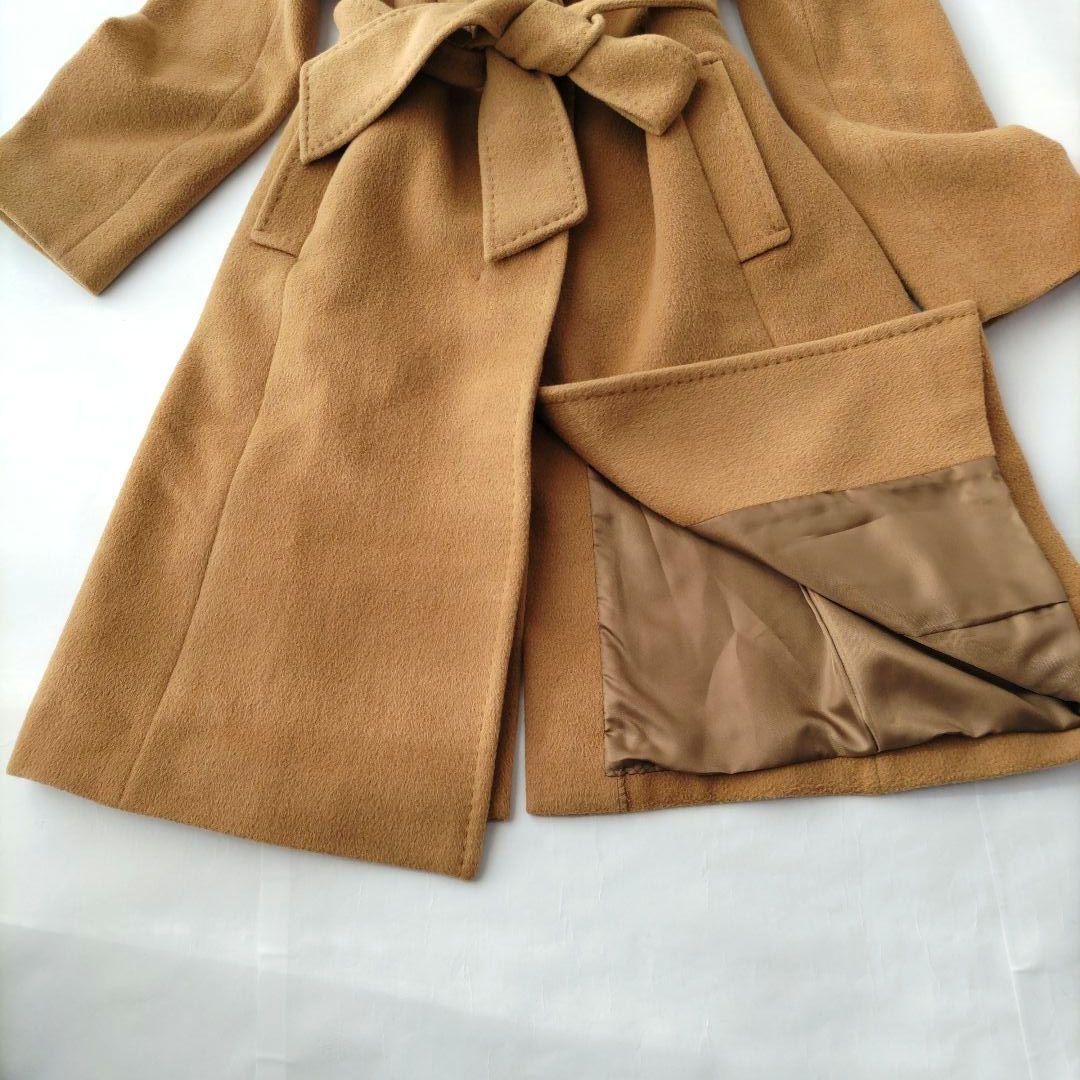 ピンキー&ダイアン フォックスファー ロングコート アンゴラ リボン M